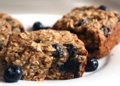 Blueberry oatmeal bar