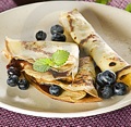 Blueberry crepe